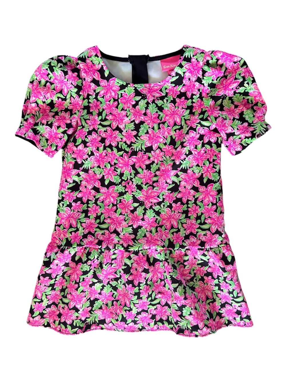 Lilly Pulitzer Girls UPF 50+ Floral Performance Dress Size 5
